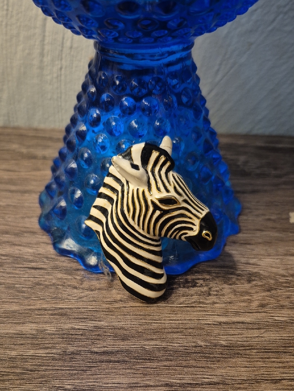 Vintage Zebra Head Pin/Brooch